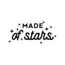 Vinyl Wall Art Decal - Made Of Stars - 12" x 25" - Modern Inspirational Lovely Quote Sticker For Home Bedroom Baby Room Nursery Playroom Kids Room Daycare Kindergarten Playground Decor 1