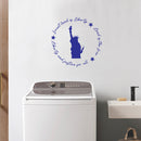 Vinyl Wall Art Decal - Land Of The Free - 12" x 12" - Motivational Positive 4 Of July Quote Statue Of Liberty Design Sticker For Home Windows Doors Storefront Independence Day Decor 3