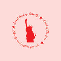Vinyl Wall Art Decal - Land Of The Free - 12" x 12" - Motivational Positive 4 Of July Quote Statue Of Liberty Design Sticker For Home Windows Doors Storefront Independence Day Decor 1