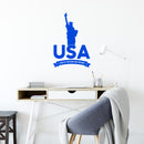 Vinyl Wall Art Decal - Land Of Freedom And Dreams - 7.5" x 30" - Modern Motivational Life Quote Sticker For Home Office Bedroom Closet Living Room Coffee Shop Decor 2