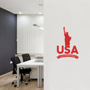 Vinyl Wall Art Decal - Land Of Freedom And Dreams - 7.5" x 30" - Modern Motivational Life Quote Sticker For Home Office Bedroom Closet Living Room Coffee Shop Decor 2
