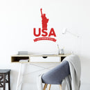 Vinyl Wall Art Decal - Land Of Freedom And Dreams - 7.5" x 30" - Modern Motivational Life Quote Sticker For Home Office Bedroom Closet Living Room Coffee Shop Decor 3
