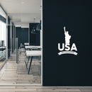 Vinyl Wall Art Decal - Land Of Freedom And Dreams - 7.5" x 30" - Modern Motivational Life Quote Sticker For Home Office Bedroom Closet Living Room Coffee Shop Decor 2