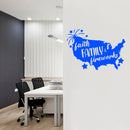 Vinyl Wall Art Decal - Faith Family - 17. Motivational Positive 4 Of July Quote USA Silhouette Design Sticker For Home Windows Doors Storefront Independence Day Decor 3