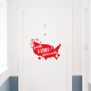 Vinyl Wall Art Decal - Faith Family - 17.5" x 25" - Motivational Positive 4 Of July Quote USA Silhouette Design Sticker For Home Windows Doors Storefront Independence Day Decor 3