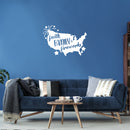 Vinyl Wall Art Decal - Faith Family - 17.5" x 25" - Motivational Positive 4 Of July Quote USA Silhouette Design Sticker For Home Windows Doors Storefront Independence Day Decor 2