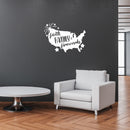 Vinyl Wall Art Decal - Faith Family - 17.5" x 25" - Motivational Positive 4 Of July Quote USA Silhouette Design Sticker For Home Windows Doors Storefront Independence Day Decor 3