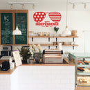 Vinyl Wall Art Decal - Happy Independence Day - 25" x 14" - 4th Of July USA America Celebration Quote Sticker For Home Work Office Window Store Living Room Shopfront Decor 1