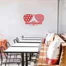 Vinyl Wall Art Decal - Happy Independence Day - 25" x 14" - 4th Of July USA America Celebration Quote Sticker For Home Work Office Window Store Living Room Shopfront Decor 3