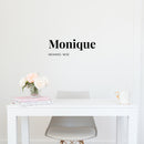 Vinyl Wall Art Decal - Monique Meaning - 8. Modern Lovely Good Vibes Quote Sticker For Home Bedroom Living Room Kids Room Playroom Nursery School Office Coffee Shop Decor 3