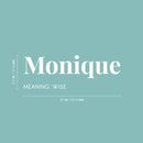 Vinyl Wall Art Decal - Monique Meaning - 8. Modern Lovely Good Vibes Quote Sticker For Home Bedroom Living Room Kids Room Playroom Nursery School Office Coffee Shop Decor 5