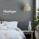 Vinyl Wall Art Decal - Monique Meaning - 8.5" x 25" - Modern Lovely Good Vibes Quote Sticker For Home Bedroom Living Room Kids Room Playroom Nursery School Office Coffee Shop Decor 2