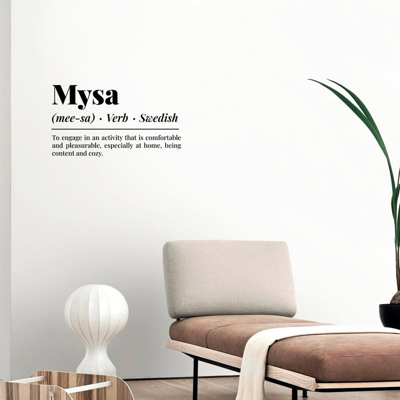 Vinyl Wall Art Decal - Mysa Definition - 12" x 20" - Trendy Motivating Lovely Positive Fun Quote Sticker For Home Bedroom Closet Living Room Office School Coffee Shop Decor 3