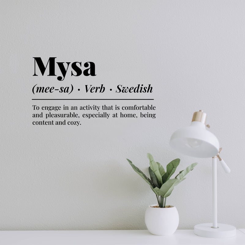 Vinyl Wall Art Decal - Mysa Definition - 12" x 20" - Trendy Motivating Lovely Positive Fun Quote Sticker For Home Bedroom Closet Living Room Office School Coffee Shop Decor 2