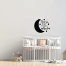 Vinyl Wall Art Decal - I Love You To The Moon And Back - 20" x 22.5" - Modern Inspirational Quote Sticker For Children Bedroom Home Nursery Daycare Kids Room Decor 2