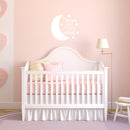 Vinyl Wall Art Decal - I Love You To The Moon And Back - 20" x 22.5" - Modern Inspirational Quote Sticker For Children Bedroom Home Nursery Daycare Kids Room Decor 2