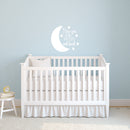 Vinyl Wall Art Decal - I Love You To The Moon And Back - 20" x 22.5" - Modern Inspirational Quote Sticker For Children Bedroom Home Nursery Daycare Kids Room Decor 3