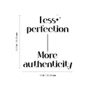 Vinyl Wall Art Decal - Less Expecting More Accepting - 13.5" x 12" - Lovely Inspirational Feminine Quote Sticker For Home Office Bedroom Closet Boutique Beauty Saloon Decor 3