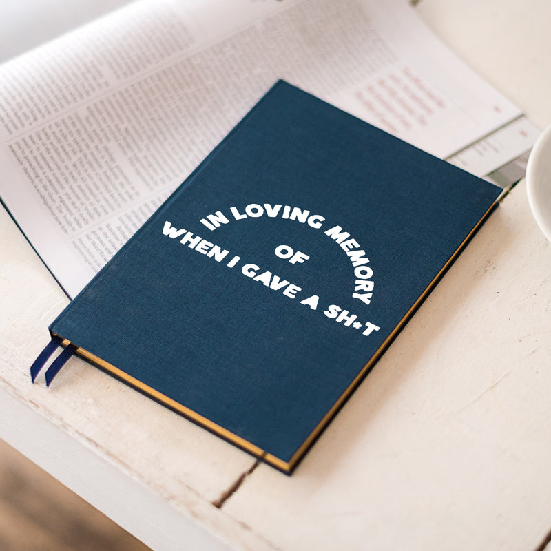 Vinyl Wall Art Decal - In Loving Memory Of When I Gave A Sh!t - 2.5" x 6" - Positive Funny Adult Joke Quote Sticker For Home Mirrors Cars Bumpers Windows Mugs Thermos Sarcastic Decor 3