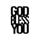 Vinyl Wall Art Decal - God Bless You - 16.5" x 25" - Trendy Inspirational Spiritual Religious Quote Sticker For Home Office Living Room Bedroom Decor 1