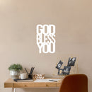 Vinyl Wall Art Decal - God Bless You - 16.5" x 25" - Trendy Inspirational Spiritual Religious Quote Sticker For Home Office Living Room Bedroom Decor 2