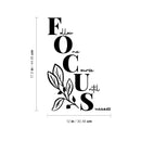 Vinyl Wall Art Decal - FOCUS - 17.5" x 12" - Modern Inspirational Positive Lovely Design  Quote Sticker For Home Bedroom Closet Living Room Family Room Office Coffee Shop Decor 4