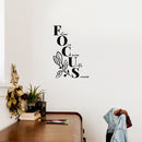 Vinyl Wall Art Decal - FOCUS - 17.5" x 12" - Modern Inspirational Positive Lovely Design  Quote Sticker For Home Bedroom Closet Living Room Family Room Office Coffee Shop Decor 3