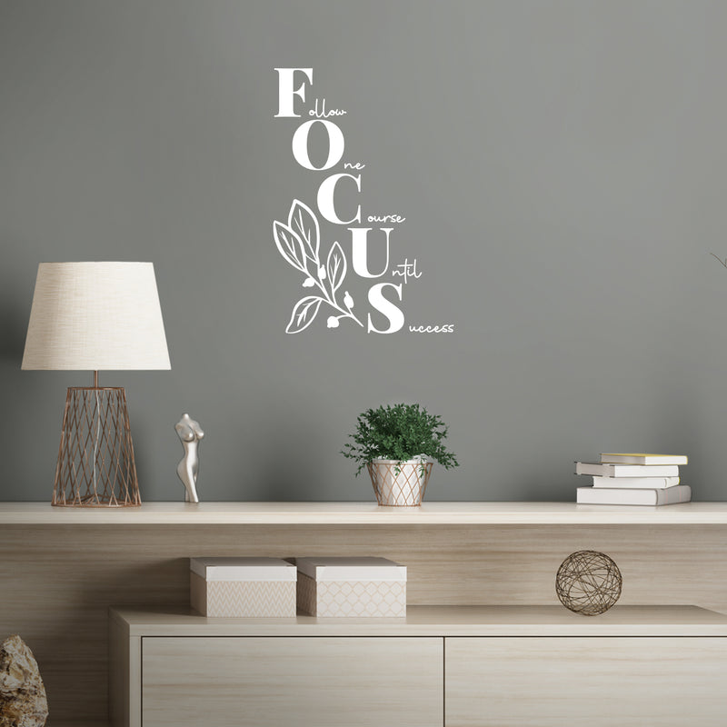 Vinyl Wall Art Decal - FOCUS - 17.5" x 12" - Modern Inspirational Positive Lovely Design  Quote Sticker For Home Bedroom Closet Living Room Family Room Office Coffee Shop Decor 3