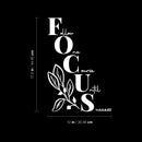 Vinyl Wall Art Decal - FOCUS - 17.5" x 12" - Modern Inspirational Positive Lovely Design  Quote Sticker For Home Bedroom Closet Living Room Family Room Office Coffee Shop Decor 4