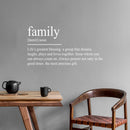 Vinyl Wall Art Decal - Family Definition - 25" x 47" - Modern Lovely Inspirational Quote Sticker For Home Bedroom Closet Living Room Family Room Dining Room Playroom Coffee Shop Decor 3