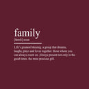 Vinyl Wall Art Decal - Family Definition - 25" x 47" - Modern Lovely Inspirational Quote Sticker For Home Bedroom Closet Living Room Family Room Dining Room Playroom Coffee Shop Decor 1