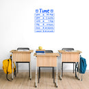 Vinyl Wall Art Decal - Time Information - 18.5" x 16" - Cute Modern Quote Sticker For Home Kids Bedroom School Classroom Playroom Daycare Playground Decor 2