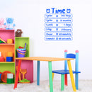 Vinyl Wall Art Decal - Time Information - 18.5" x 16" - Cute Modern Quote Sticker For Home Kids Bedroom School Classroom Playroom Daycare Playground Decor 3