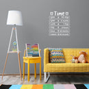 Vinyl Wall Art Decal - Time Information - 18.5" x 16" - Cute Modern Quote Sticker For Home Kids Bedroom School Classroom Playroom Daycare Playground Decor 2