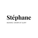 Vinyl Wall Art Decal - Stephane Meaning Crown Of Glory - 8.5" x 25" - Modern Inspirational Quote Sticker For Home Living Room Teen Bedroom Closet Makeup Mirror Decor 1