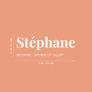 Vinyl Wall Art Decal - Stephane Meaning Crown Of Glory - 8.5" x 25" - Modern Inspirational Quote Sticker For Home Living Room Teen Bedroom Closet Makeup Mirror Decor 4