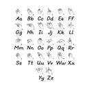 Vinyl Wall Art Decal - American Sign Language  - 51" x 43" - Educational Back To School Alphabet Sticker For Classroom Kids Room Home Kindergarten Playroom Preschool Decor 1