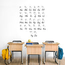 Vinyl Wall Art Decal - American Sign Language  - 51" x 43" - Educational Back To School Alphabet Sticker For Classroom Kids Room Home Kindergarten Playroom Preschool Decor 3
