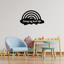 Vinyl Wall Art Decal - Living My Best Life - 15" x 25" - Cute Modern Motivational Quote Rainbow Shape Design For Bedroom Kids Room Playroom Nursery Daycare Decor 3