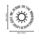Vinyl Wall Art Decal - In The Morning When I Rise Give Me Jesus - 20" x 20" - Modern Inspiring Lovely Spiritual Quote Sticker For Bedroom Living Room Coffee Shop Religious Center Decor 4