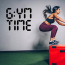 Vinyl Wall Art Decal - Gym Time - 21" x 27" - Modern Motivational Quote Sticker For Bedroom Exercise Work Office Fitness Center Home Gym Workout Room Decor 3
