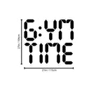 Vinyl Wall Art Decal - Gym Time - 21" x 27" - Modern Motivational Quote Sticker For Bedroom Exercise Work Office Fitness Center Home Gym Workout Room Decor 4