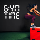 Vinyl Wall Art Decal - Gym Time - 21" x 27" - Modern Motivational Quote Sticker For Bedroom Exercise Work Office Fitness Center Home Gym Workout Room Decor 2