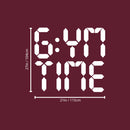 Vinyl Wall Art Decal - Gym Time - 21" x 27" - Modern Motivational Quote Sticker For Bedroom Exercise Work Office Fitness Center Home Gym Workout Room Decor 4