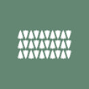 Set Of 16 Vinyl Wall Art Decal - Pine Trees Pattern - From 3" x 4" Each - Cute Adhesive Sticker Forest Design For Home Children Bedroom Office Nursery Playroom Decor 1