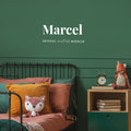 Vinyl Wall Art Decal - Marcel A Little Warrior - 11" x 25" - Modern Inspirational Lovely Quote Sticker For Home Nursery Playroom Family Room Daycare Kindergarten Classroom Decor 1