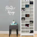 Vinyl Wall Art Decal - Home Is Where Is Your Honey Is  - 27" x 22" - Modern Sweet Lovely Quote Sticker For Couples Bedroom Home Office Living Room Boyfriend Girlfriend Decor 3