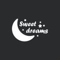 Vinyl Wall Art Decal - Sweet Dreams - 16" x 25" - Trendy Inspirational Cute Quote Sticker For Children Bedroom Home Baby Nursery Daycare Kids Room Decor 1