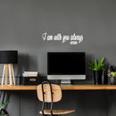 Vinyl Wall Art Decal - I Am With You Always. Jesus - 6" x 16" - Modern Inspirational Lovely Faith Quote Sticker For Home Bedroom Living Room Family Room Religious Center Decor 2