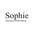 Vinyl Wall Art Decal - Sophie. Having Wisdom - Modern Inspirational Lovely Quote Sticker For Home Nursery Playroom Family Room Daycare Kindergarten Classroom Decor 1